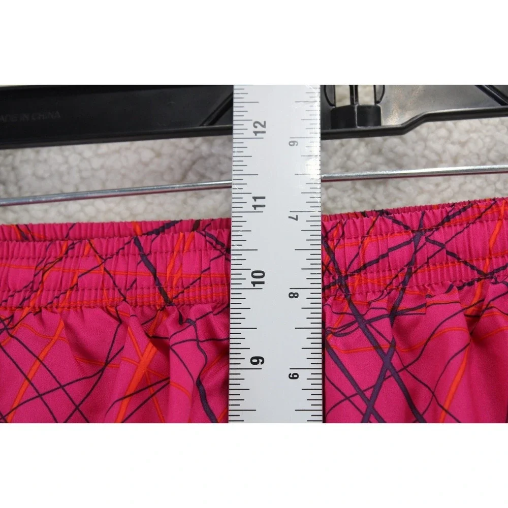 Nike Dri Fit Running Shorts Pink Geometric Print Athletic Shorts Women‎ XS